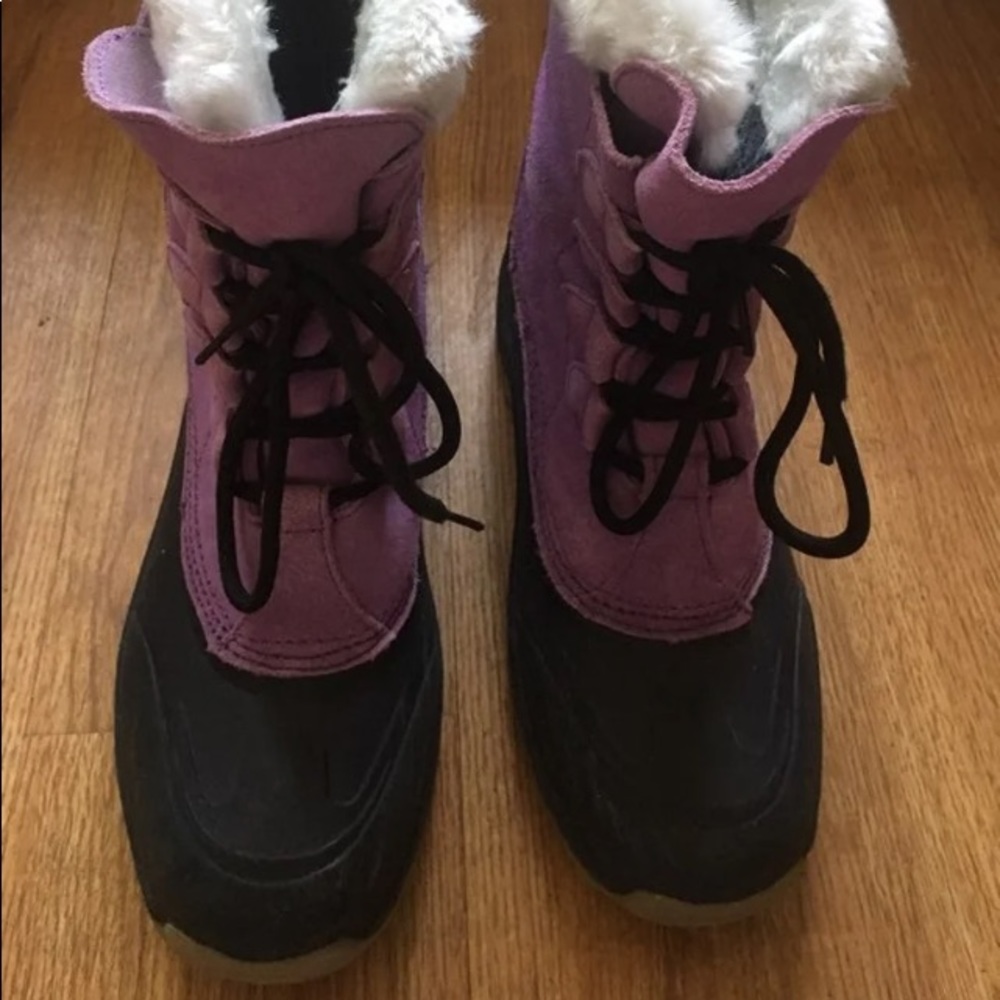 Lands End Winter Boots Big Girls Vivid Lilac